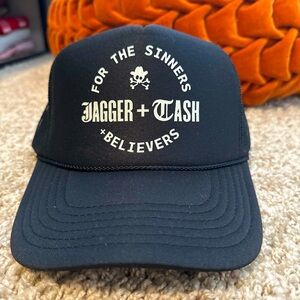Jagger + Tash Black Trucker Hat